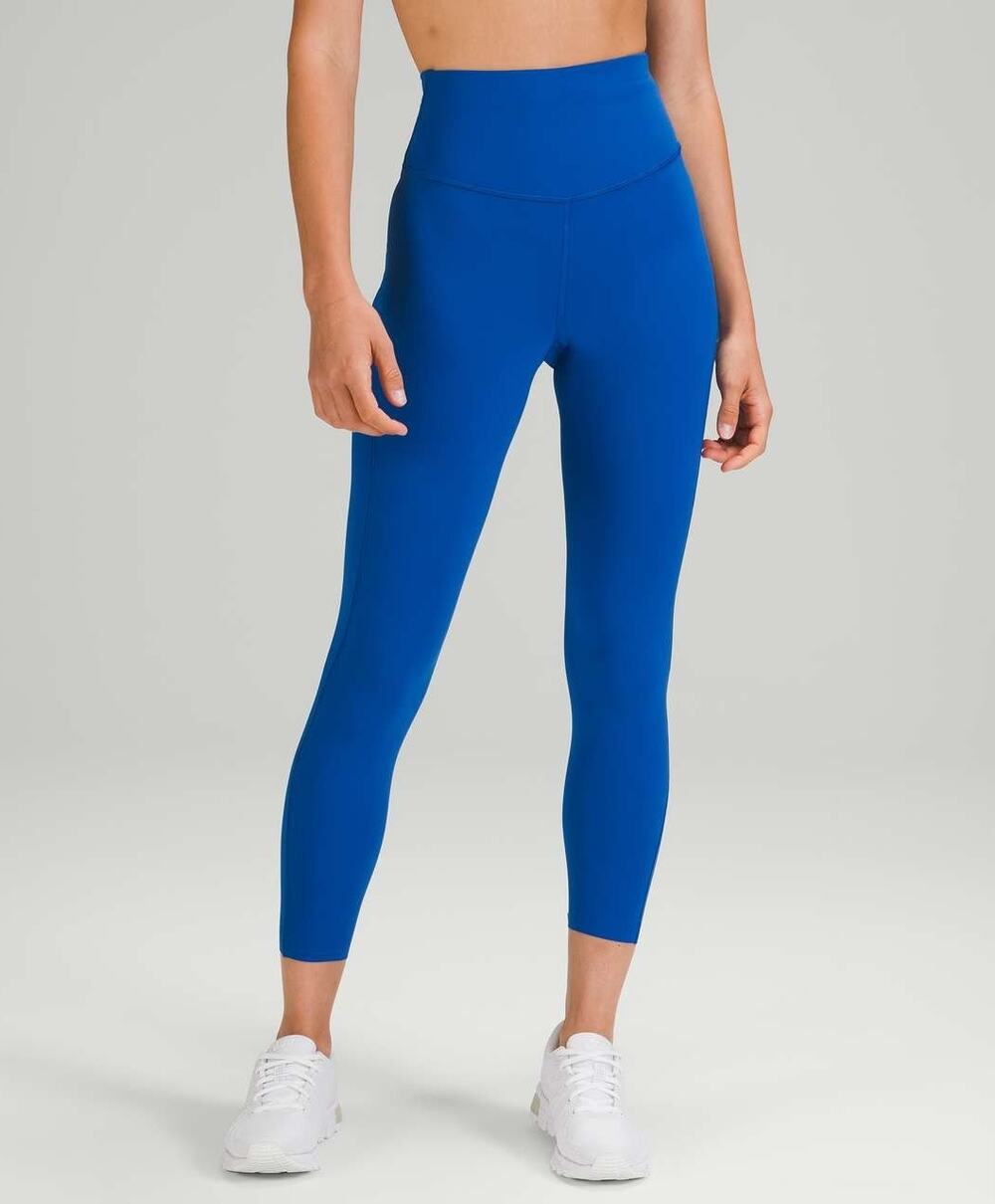 Lululemon Base Pace High-Rise Leggings 25" Size 18 Symphony Blue Running Yoga